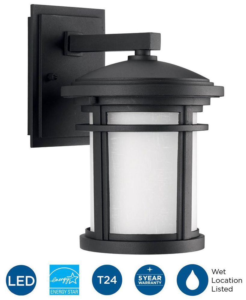 Image 7 Wish Collection One-Light Small LED Wall Lantern more views