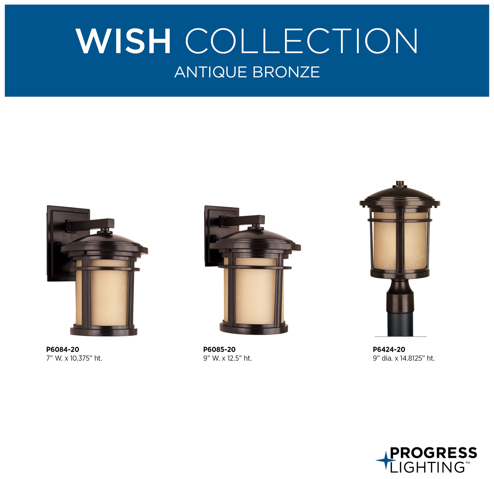 Image 3 Wish Collection One-Light Small Wall Lantern more views