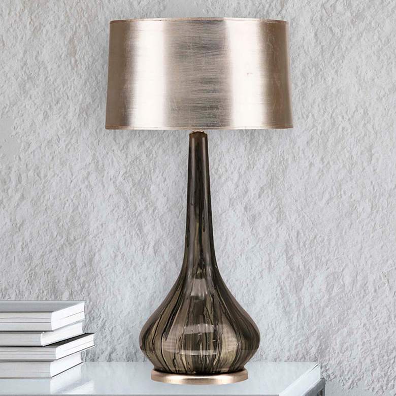 Image 1 Wish Gray Ceramic Vase Table Lamp