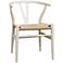Wishbone White Wood Chair