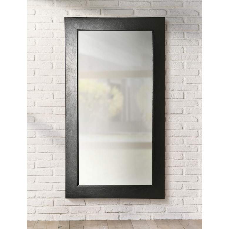Image 1 Wisner Black Superior 30" x 65" Full Length Floor Mirror