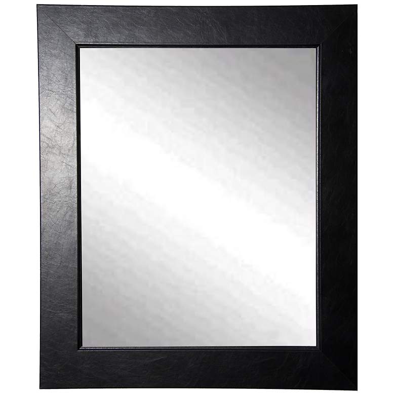 Image 1 Wisner Black Superior 32 inch x 38 inch Rectangular Wall Mirror