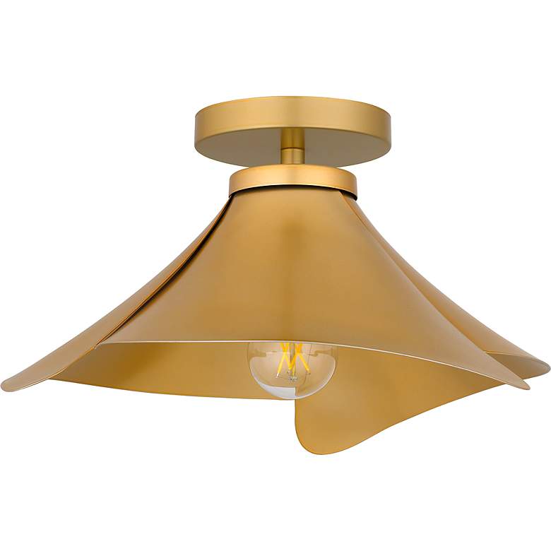 Image 3 Wisp 1-Light Light Gold Semi-Flush Mount more views