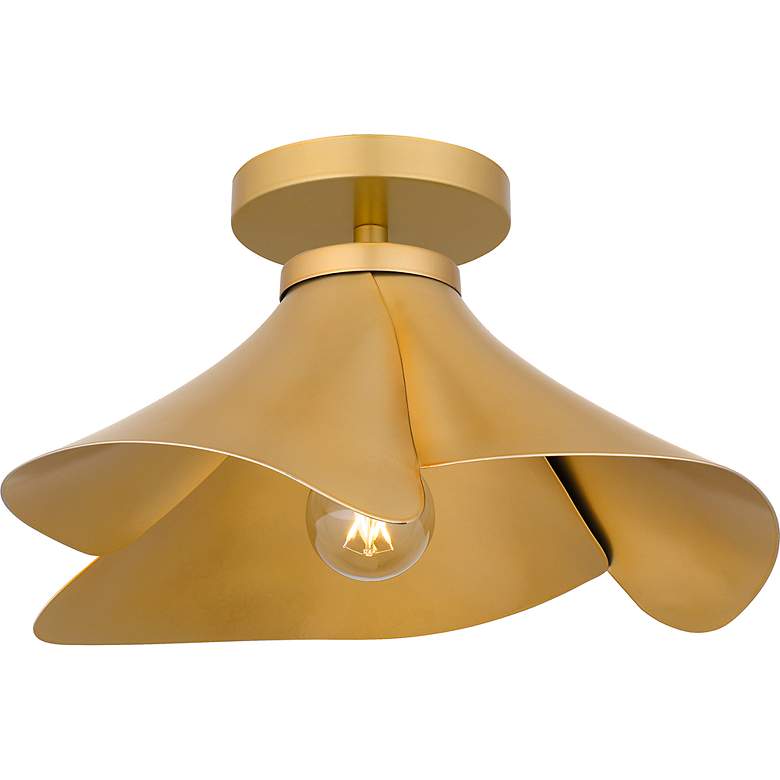 Image 5 Wisp 1-Light Light Gold Semi-Flush Mount more views