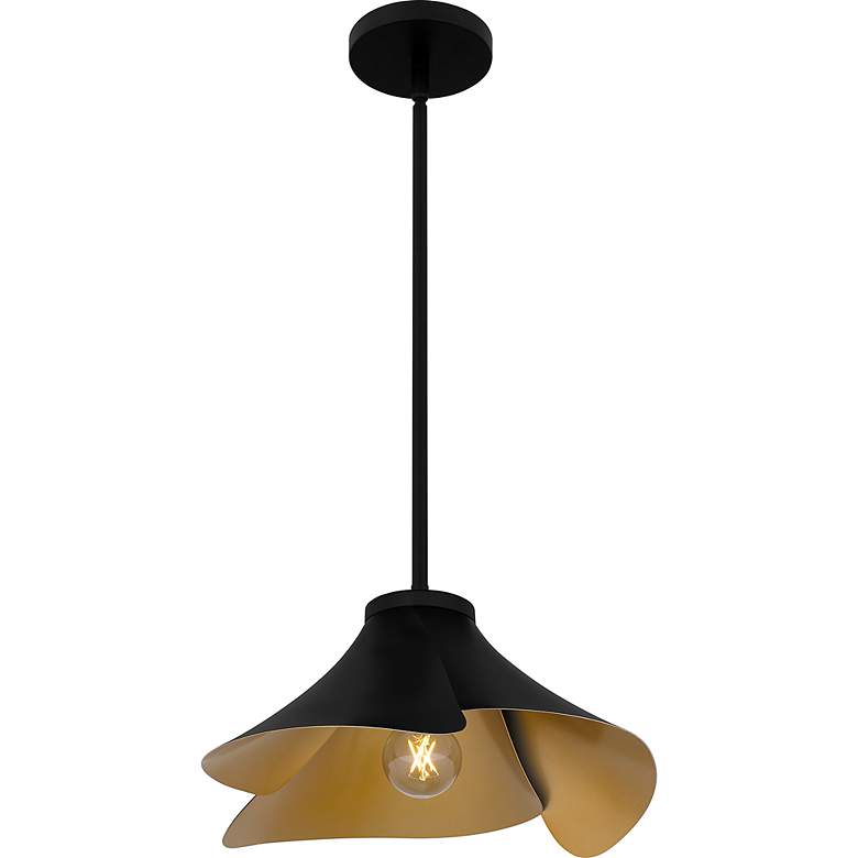Image 5 Wisp 1-Light Matte Black Pendant Light more views