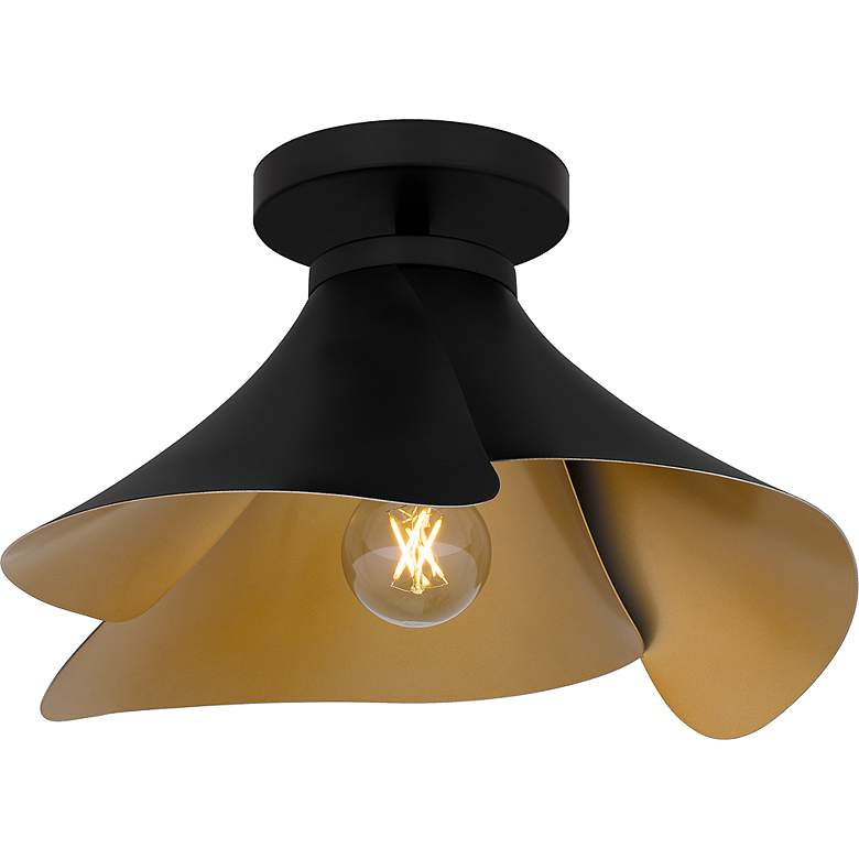 Image 5 Wisp 1-Light Matte Black Semi-Flush Mount more views