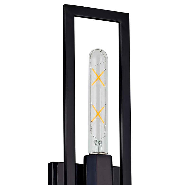 Image 2 Wisteria 22" High Matte Black 2-Light Wall Sconce more views