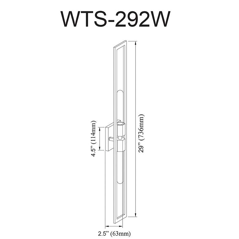 Image 5 Wisteria 29" High Matte Black 2-Light Wall Sconce more views