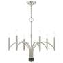 2_Wisteria 6 Light Brushed Nickel Chandelier