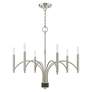 3_Wisteria 6 Light Brushed Nickel Chandelier more views