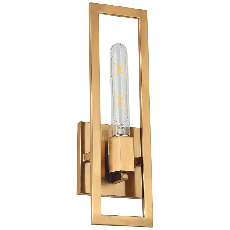 Image 1 Wisteria Aged Brass Wall Sconce