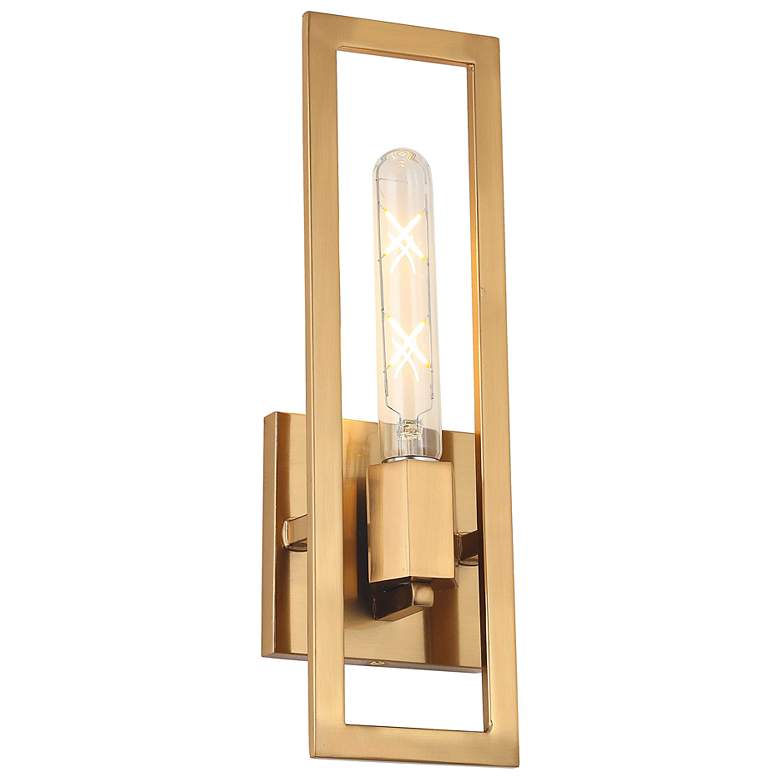 Image 3 Wisteria Aged Brass Wall Sconce more views