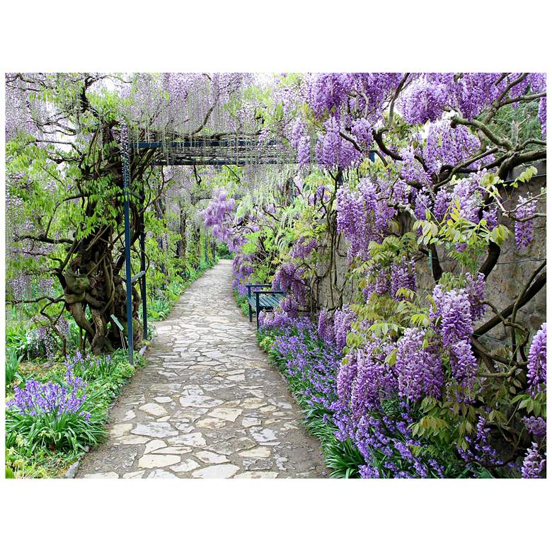 Image 1 Wisteria Path 40" Wide All-Season Outdoor Canvas Wall Art