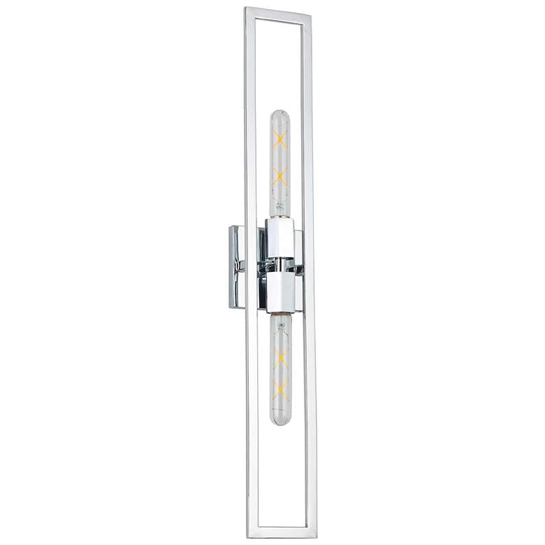Image 2 Wisteria Polished Chrome Wall Sconce