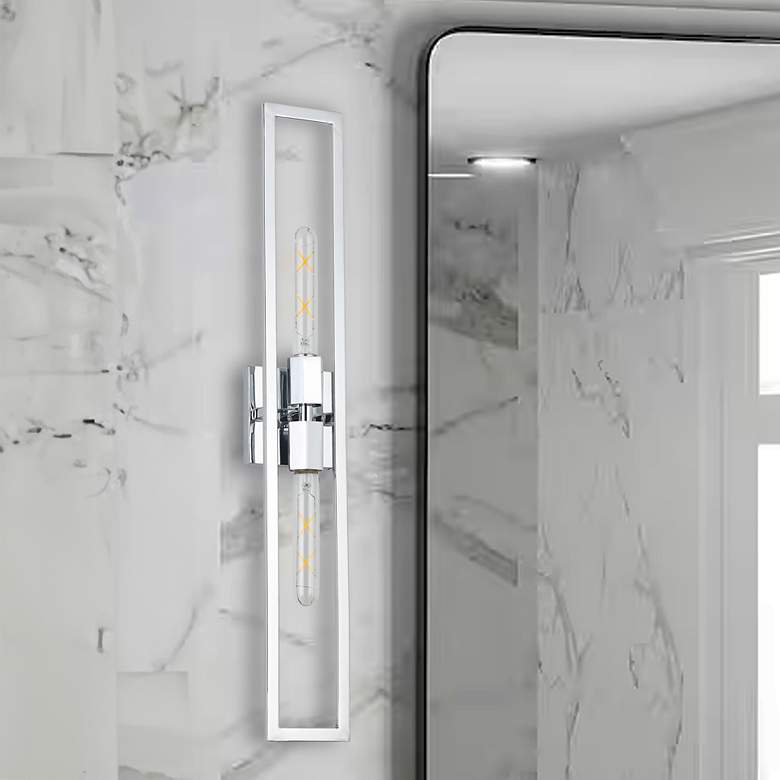 Image 1 Wisteria Polished Chrome Wall Sconce