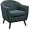 Wit Gray Fabric Tufted Armchair