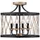 Witmer Black Bronze 16" Wide 4-Light Ceiling Light