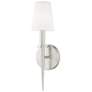 3_Witten 14 1/2" High Brushed Nickel Wall Sconce
