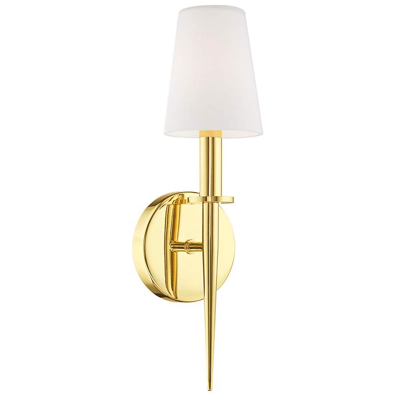 Image 2 Witten 14 1/2" High Polished Brass ADA Wall Sconce
