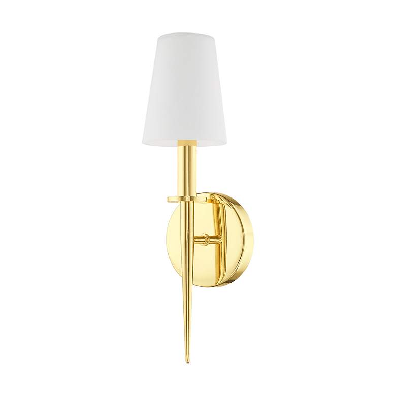 Image 3 Witten 14 1/2" High Polished Brass ADA Wall Sconce more views