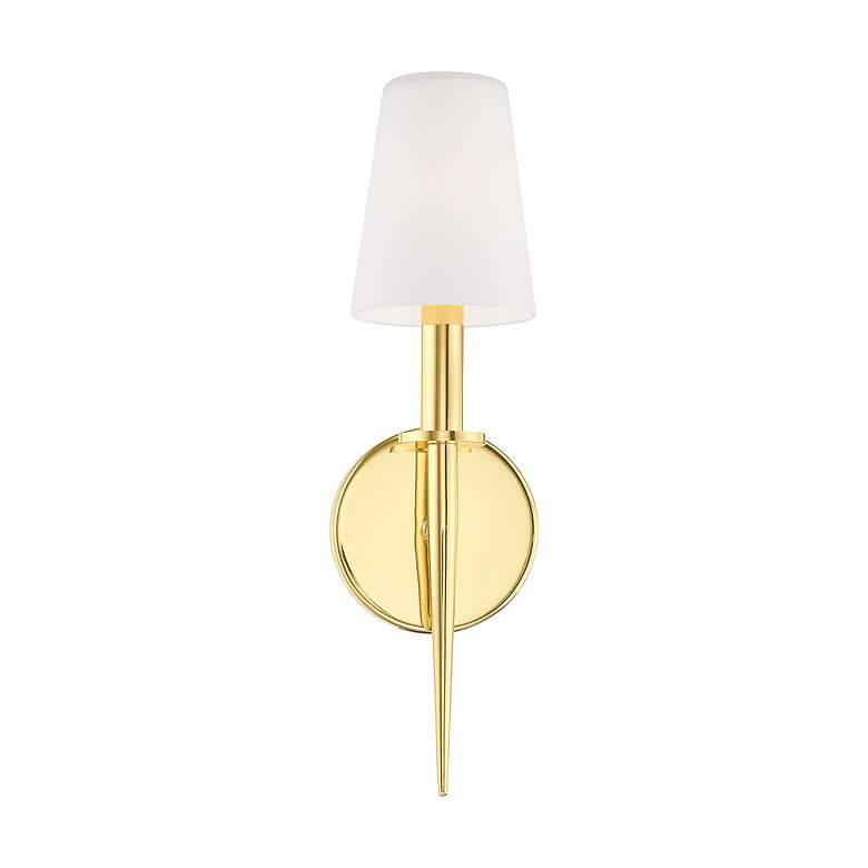 Image 4 Witten 14 1/2" High Polished Brass ADA Wall Sconce more views