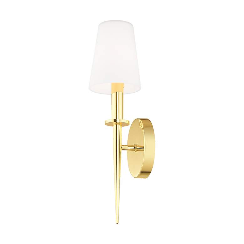 Image 5 Witten 14 1/2" High Polished Brass ADA Wall Sconce more views