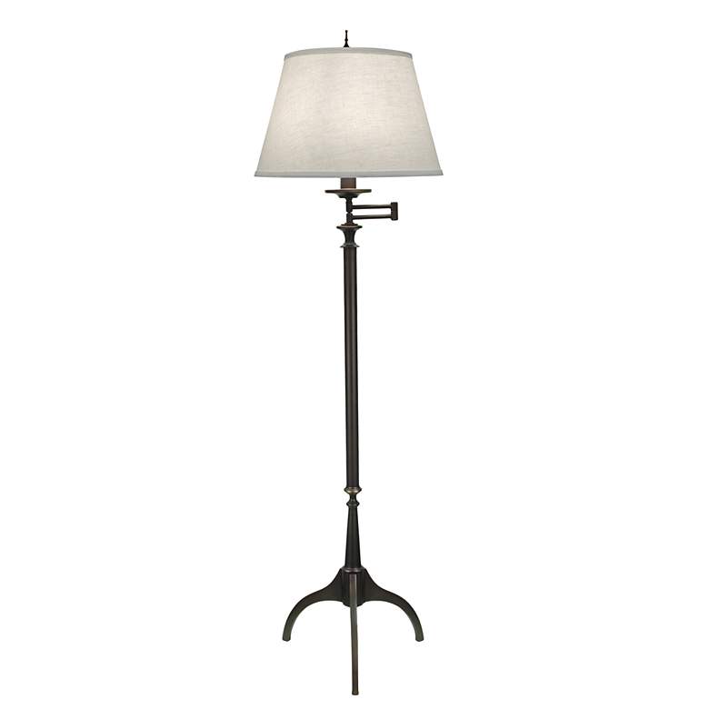 Image 1 Wittrock Tripod Oxidized Bronze Swing-Arm Floor Lamp