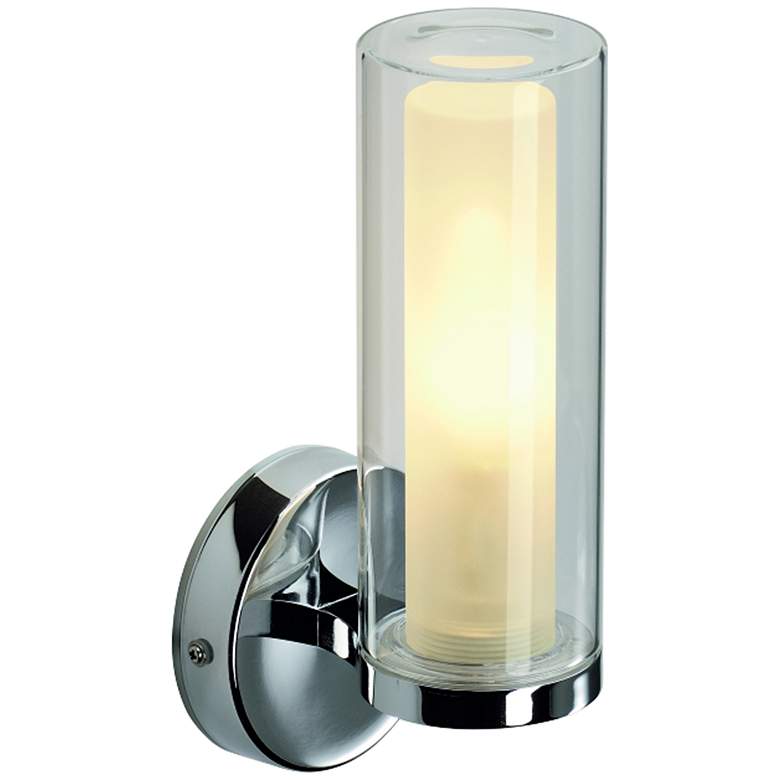 Image 1 WL 105 Chrome 10 1/4 inch High Contemporary Wall Sconce