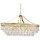 Wohlfurst 35 1/4" Wide Gold Crystal Island Pendant