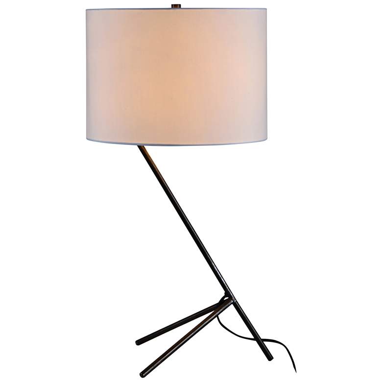 Image 1 Wolcott Graphite Gray Metal Tripod Table Lamp