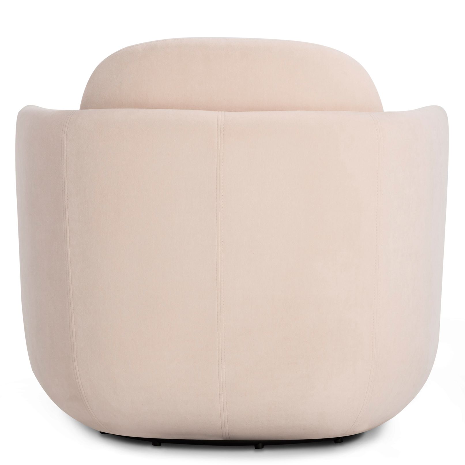 Image 5 Wolfie Light Blush Velvet Swivel Chair more views