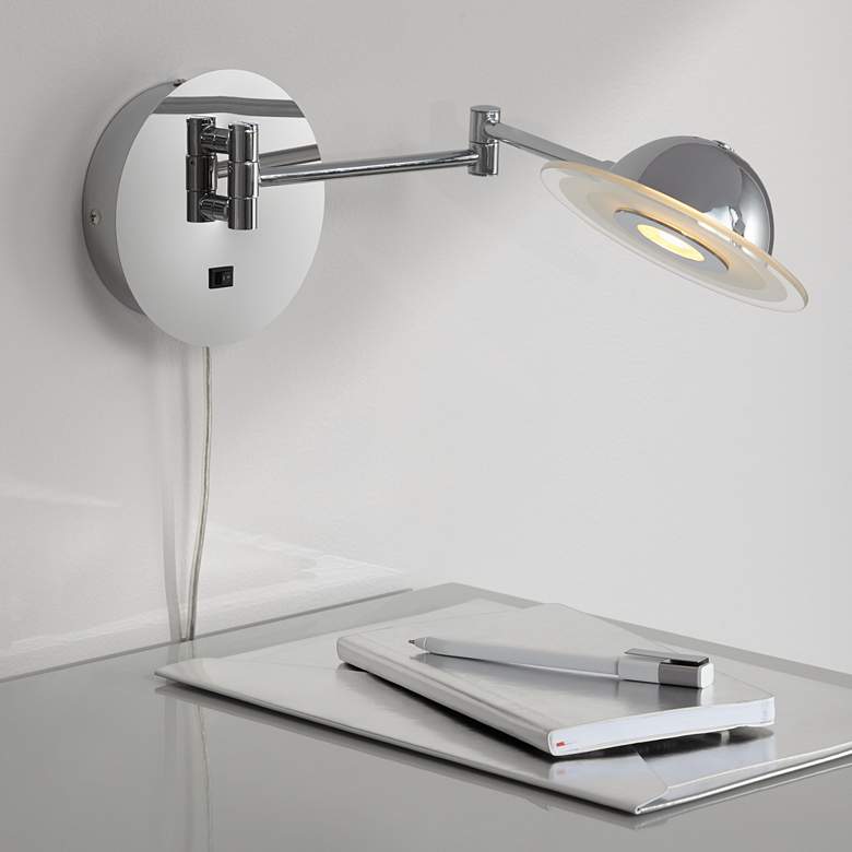 Image 1 Wolther Chrome LED Plug-In Swing Arm
