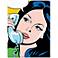 Woman on Cord Phone 24" High Canvas Wall Art