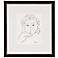 Woman's Face Sketch I Print 33" High Wall Art