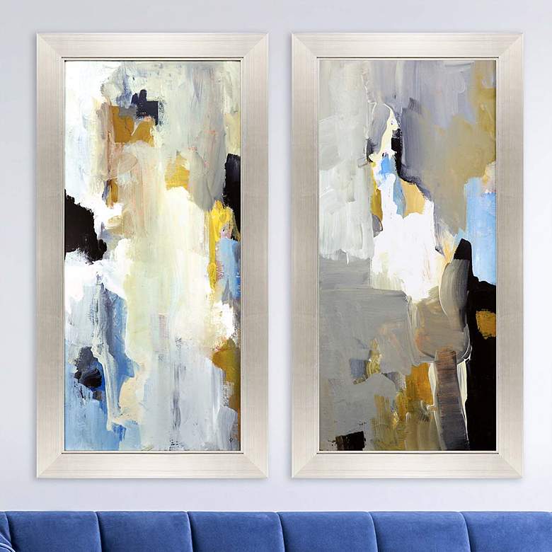 Image 2 Wonder 45 inch High 2-Piece Framed Giclee Wall Art Set