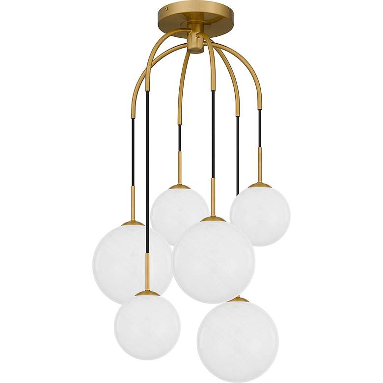 Image 4 Wonderstruck 6-Light Aged Brass Pendant more views