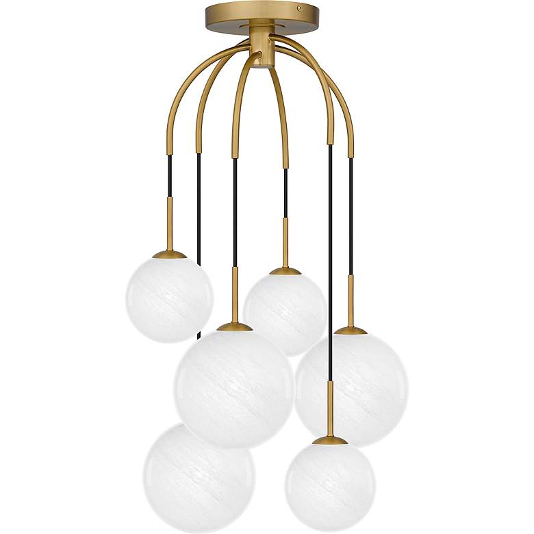 Image 5 Wonderstruck 6-Light Aged Brass Pendant more views