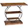 Wood and Metal Collection 2-Shelf Console Table