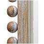 3_Wood Ball Framed Arched Wall Mirror, Natural more views