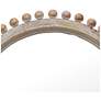 5_Wood Ball Framed Arched Wall Mirror, Natural more views