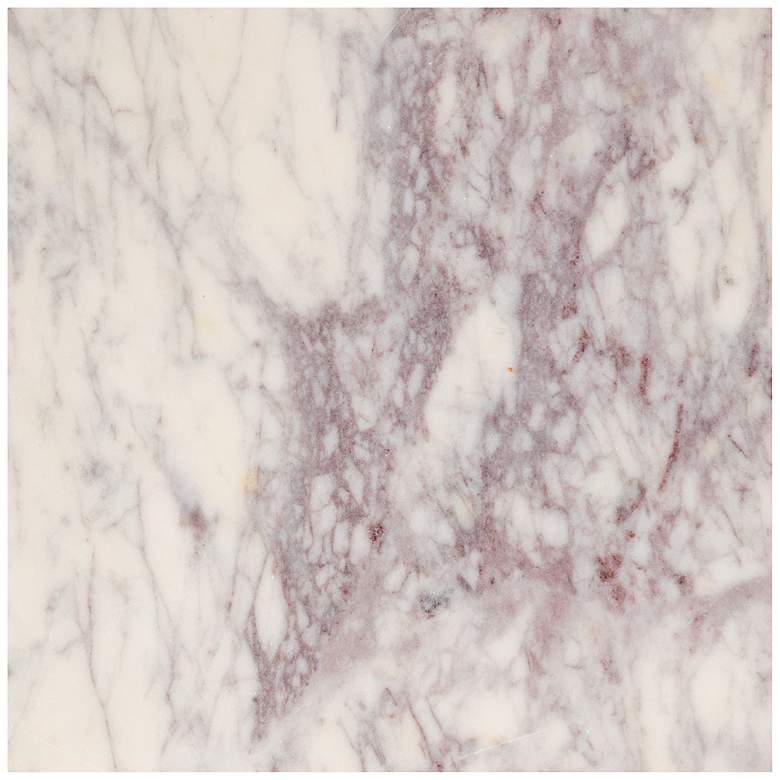 Image 7 Wood Farm Table with Marble Top, Natural and White more views