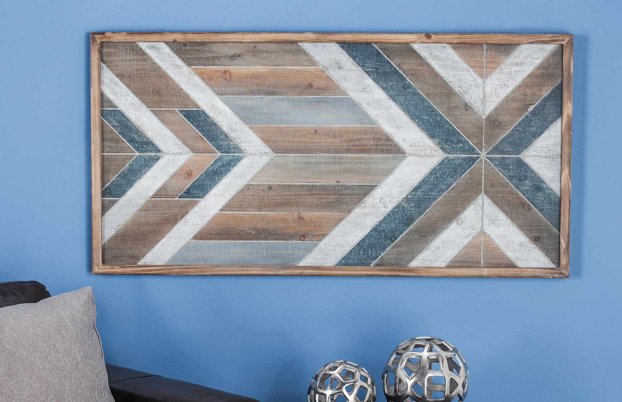 Image 3 Wood Southwestern Wall 46" x 1" x 23" more views