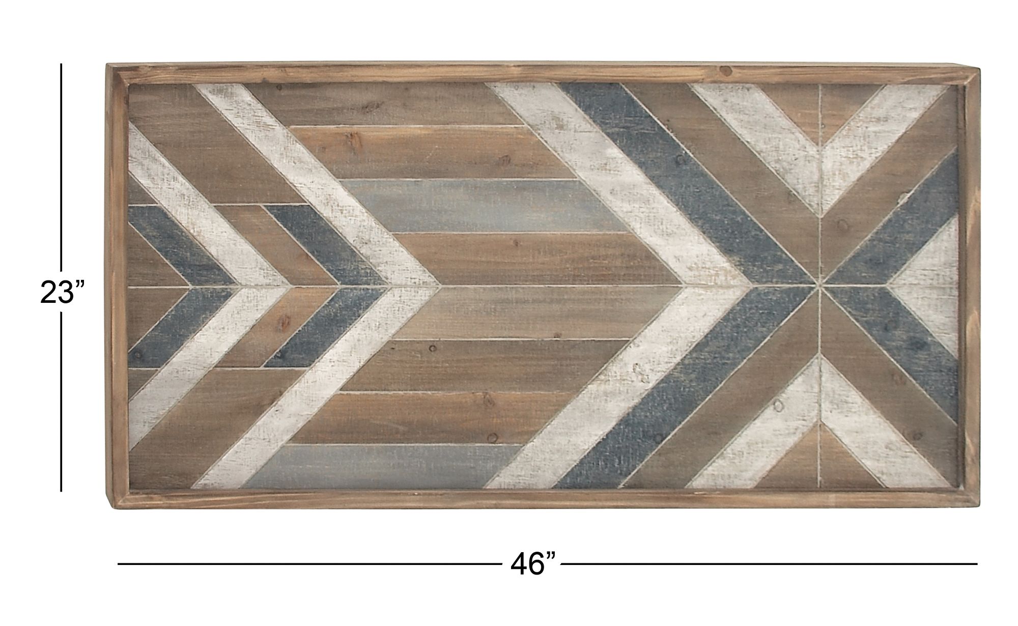 Wood Southwestern Wall 46" x 1" x 23"