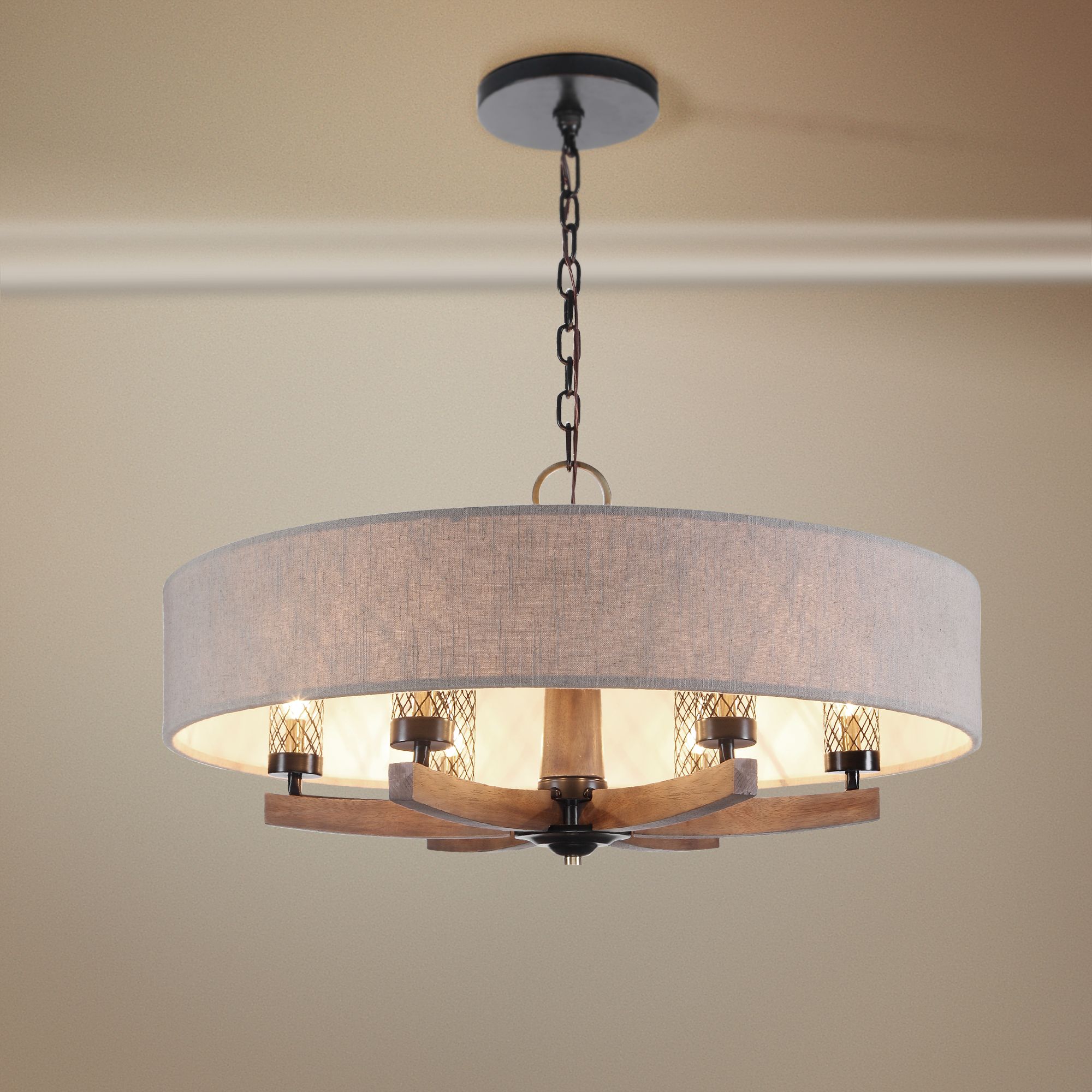 uttermost drum chandelier