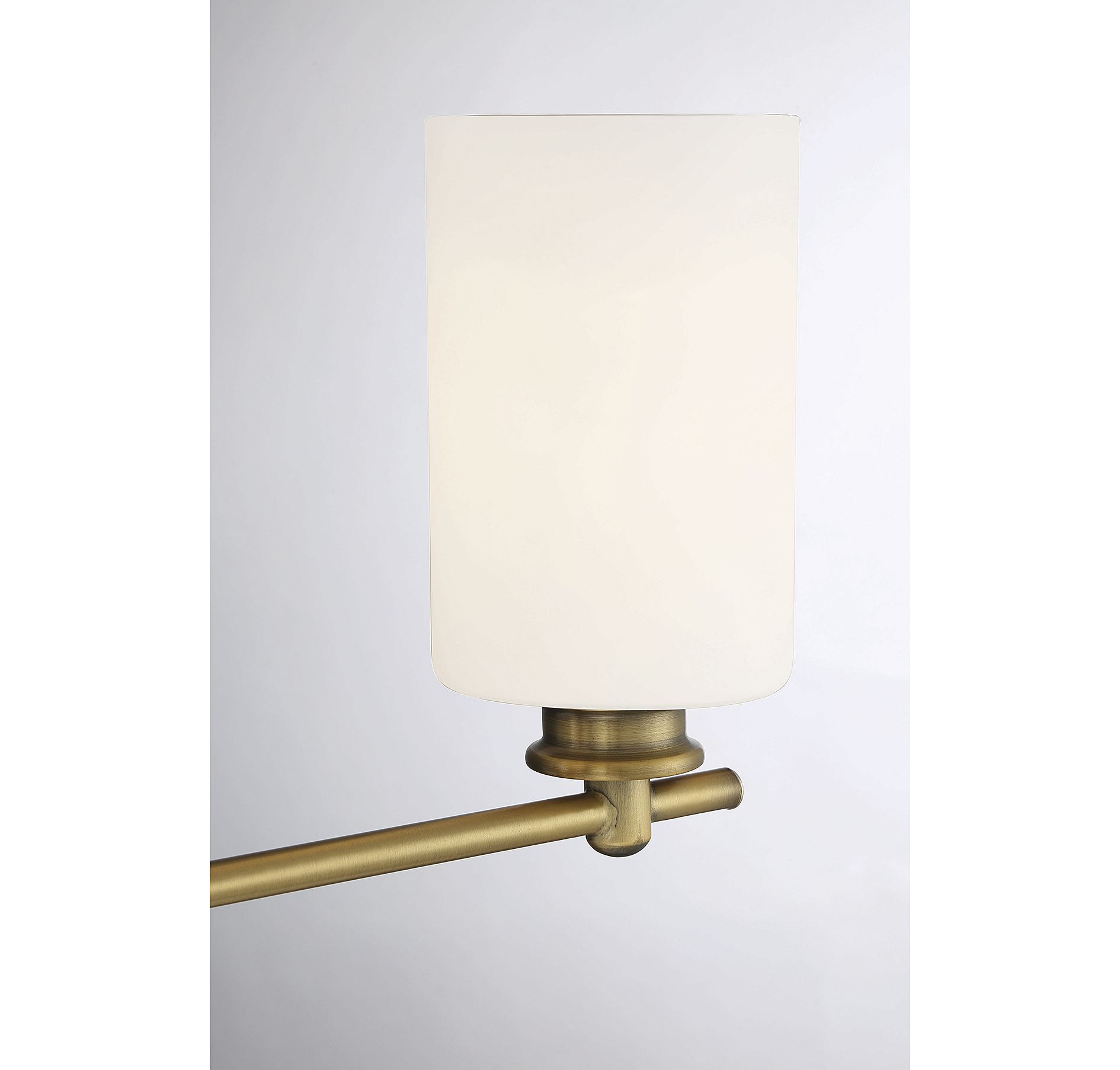 Image 5 Woodbury 4-Light Bathroom Vanity Light in Warm Brass more views