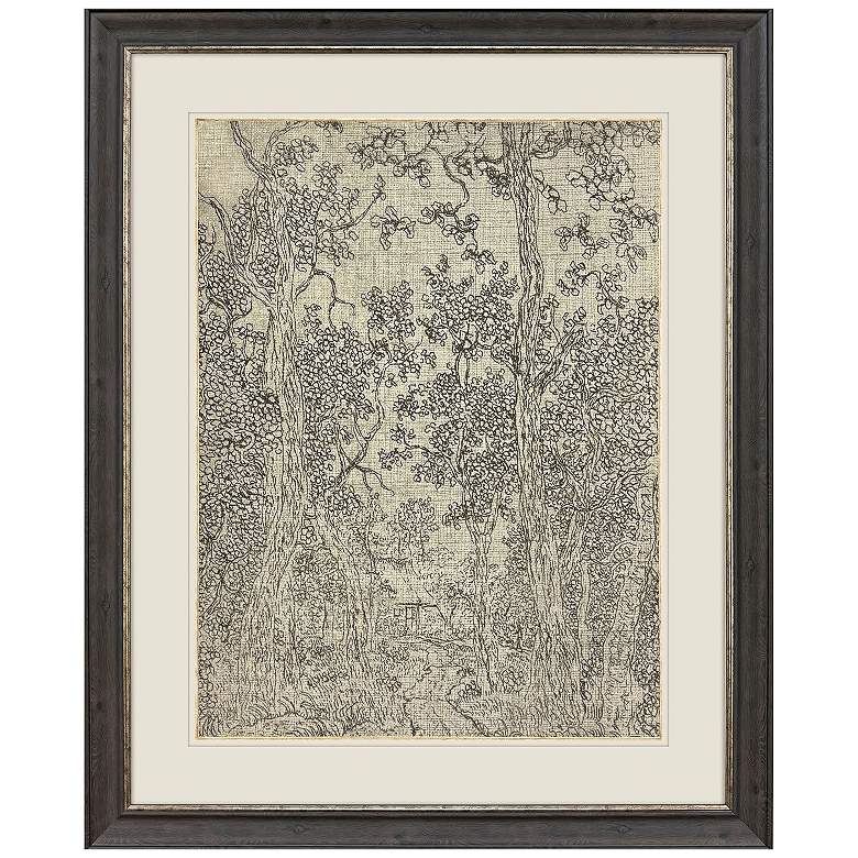 Image 2 Wooded Landscape 41"W x 51"H Framed Art