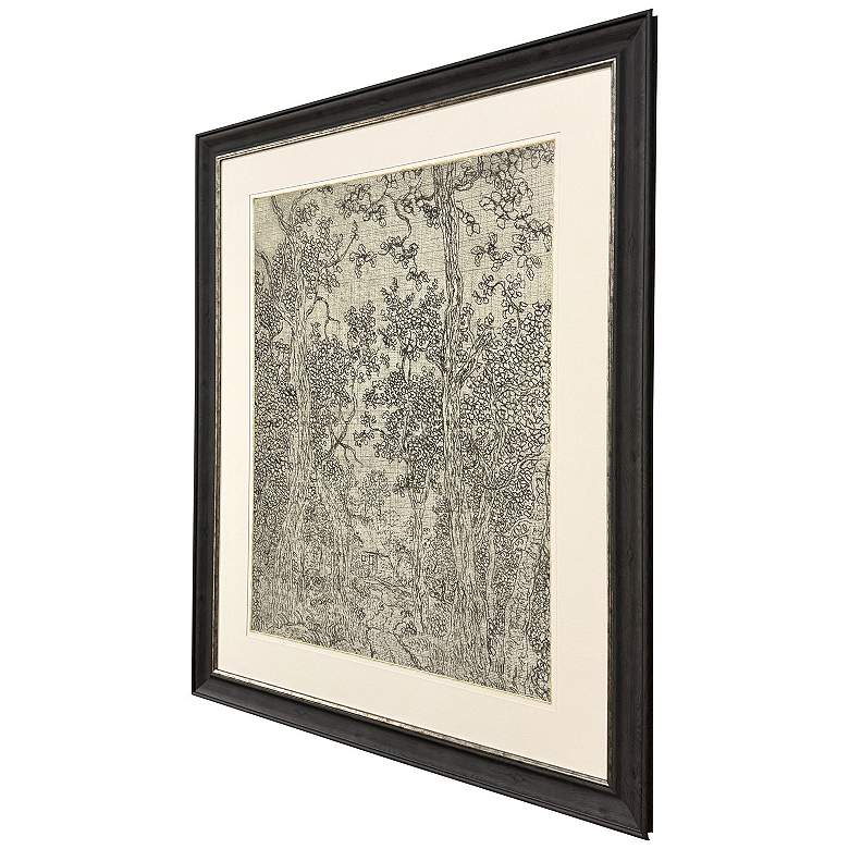 Image 3 Wooded Landscape 41"W x 51"H Framed Art more views
