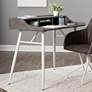2_Woodford 41 1/4" Wide White and Cement Writing Desk