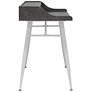 6_Woodford 41 1/4" Wide White and Cement Writing Desk more views