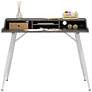 7_Woodford 41 1/4" Wide White and Cement Writing Desk more views